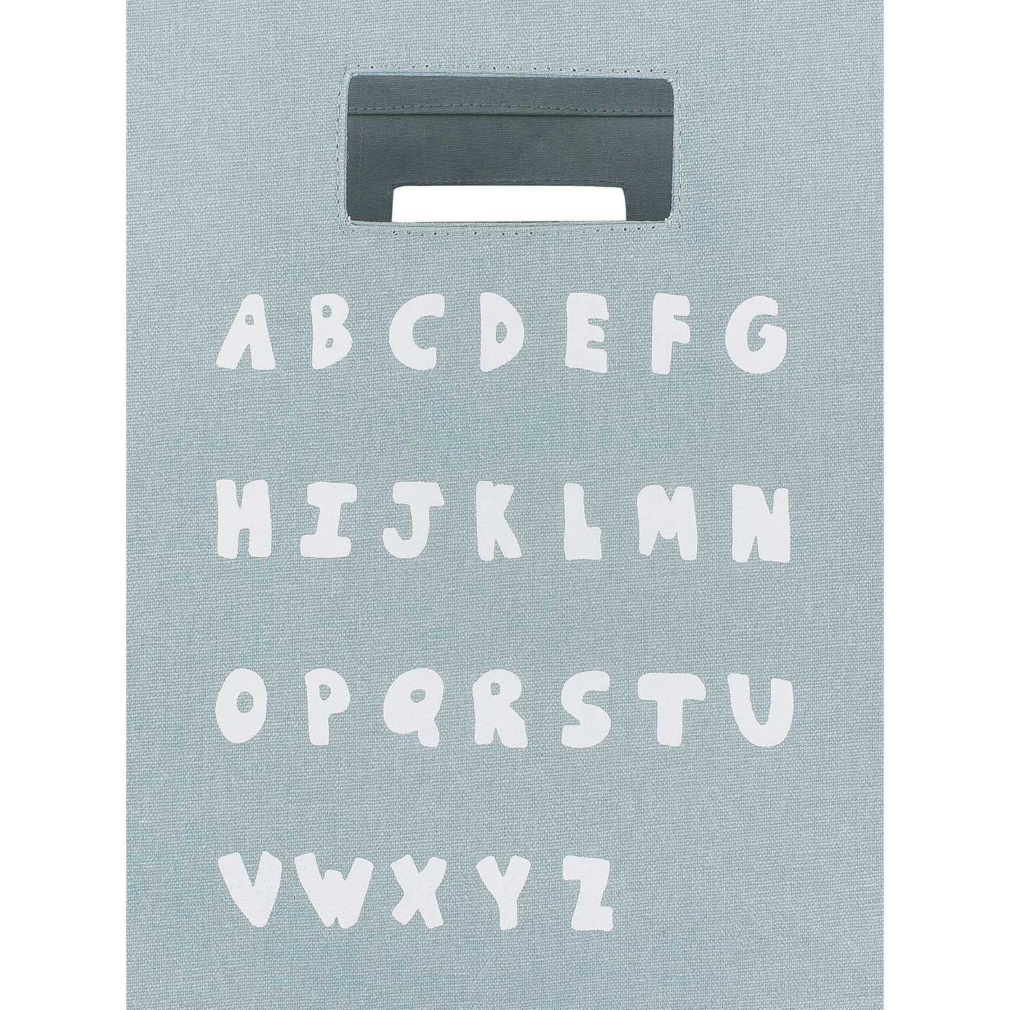 Cos depozitare mic, Jollein ABC, 14x18cm, bumbac, verde