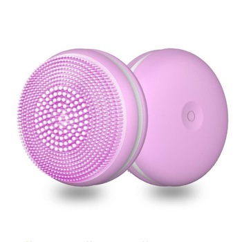 Perie faciala Mini Macaron Nolar Brush, speciala pentru curatarea faciala si demachiere, waterproof, 3 moduri de vibratie, exfoliere si masaj, Mov Perie faciala Mini Macaron Nolar Brush, speciala pentru curatarea faciala si demachiere, waterproof, 3 moduri de vibratie, exfoliere si masaj, Mov