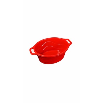 Lighean oval cu manere , 4 L , rosu Lighean oval cu manere , 4 L , rosu