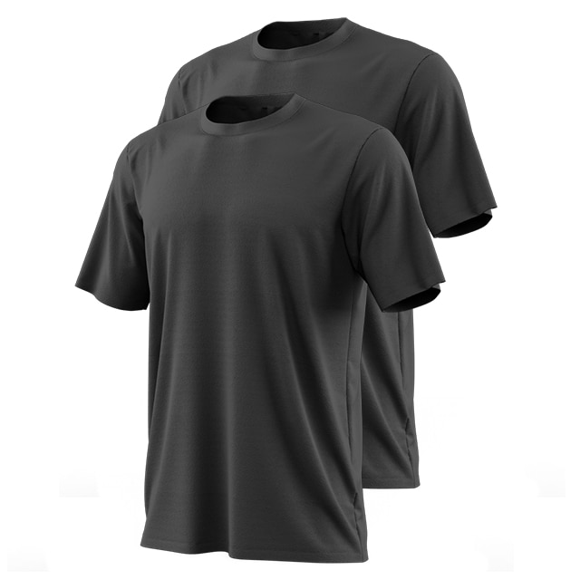 Set 2 Tricouri Negre , model elegant, 100% bumbac