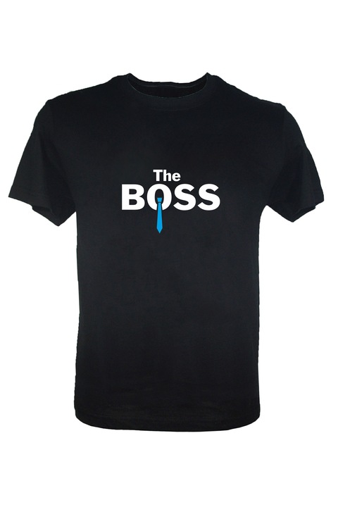 Tricou negru barbati The Boss, Negru