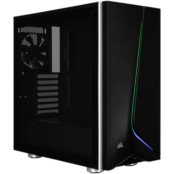 Carcasa Carbide SPEC-06 RGB, Tempered Glass, Middle Tower, fara sursa, ATX, negra Carcasa Carbide SPEC-06 RGB, Tempered Glass, Middle Tower, fara sursa, ATX, negra