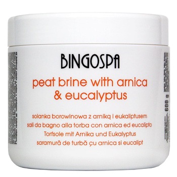 Namol cu grad ridicat de salinitate BingoSpa, Arnica si eucalipt, 600g Namol cu grad ridicat de salinitate BingoSpa, Arnica si eucalipt, 600g