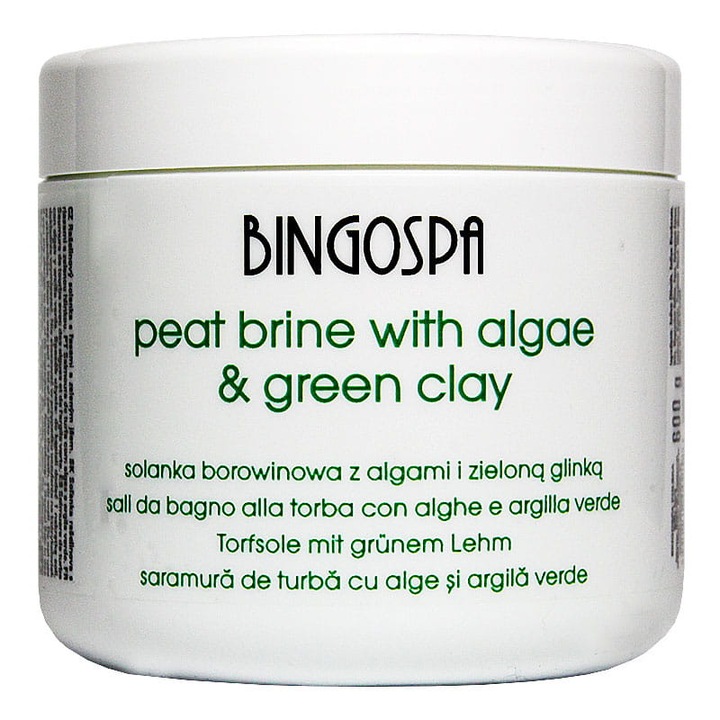 Namol cu grad ridicat de salinitate BingoSpa, Argila verde, 600g