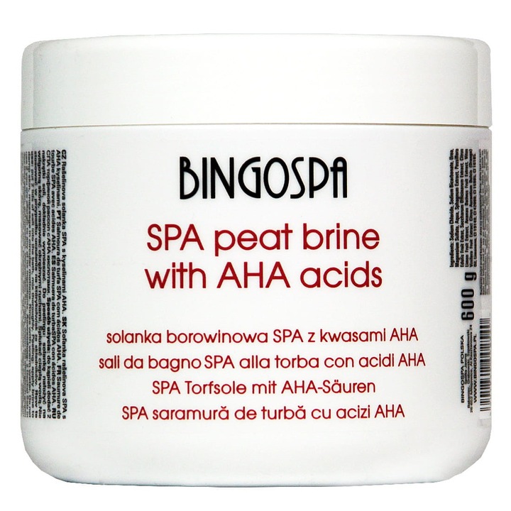 Namol cu grad ridicat de salinitate BingoSpa, Acizi AHA, 600g