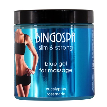 Gel BingoSpa Slim&Strong Blue Gel, Eucalipt si rozmarin, 250 g Gel BingoSpa Slim&Strong Blue Gel, Eucalipt si rozmarin, 250 g