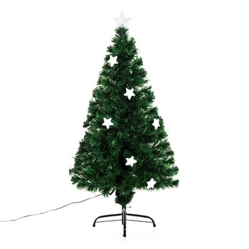 Brad de Craciun artificial, Homcom, 16 LED-uri stelute, 120 cm Brad de Craciun artificial, Homcom, 16 LED-uri stelute, 120 cm