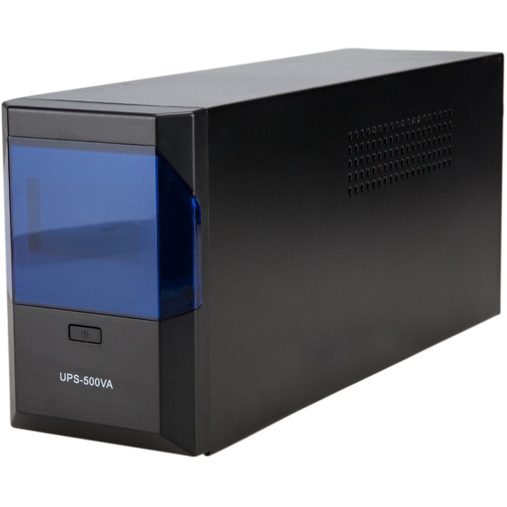 UPS Evotools Protect A 500VA / 300W, Line-Interactive с LCD, 2xCharger USB 2A, AVR-автоматично регулиране на напрежението, автоматично рестартиране, управление, USB