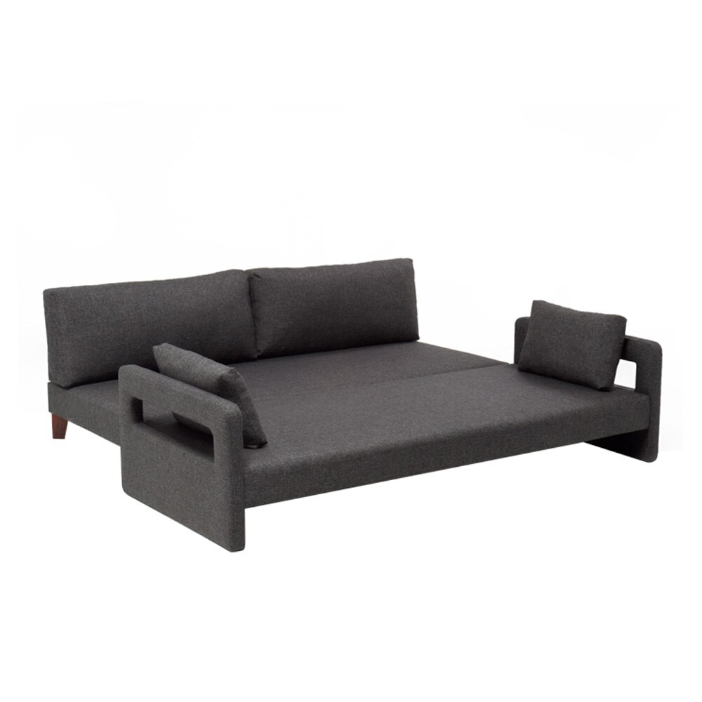 Canapea Heinner fixa 3 locuri Comfort Life - Gri 210x85x75 cm