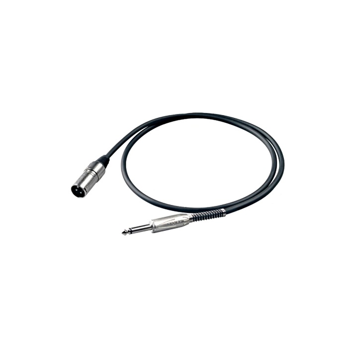 Cablu audio Proel, Jack XLR 6.3mm, stereo, 10 m