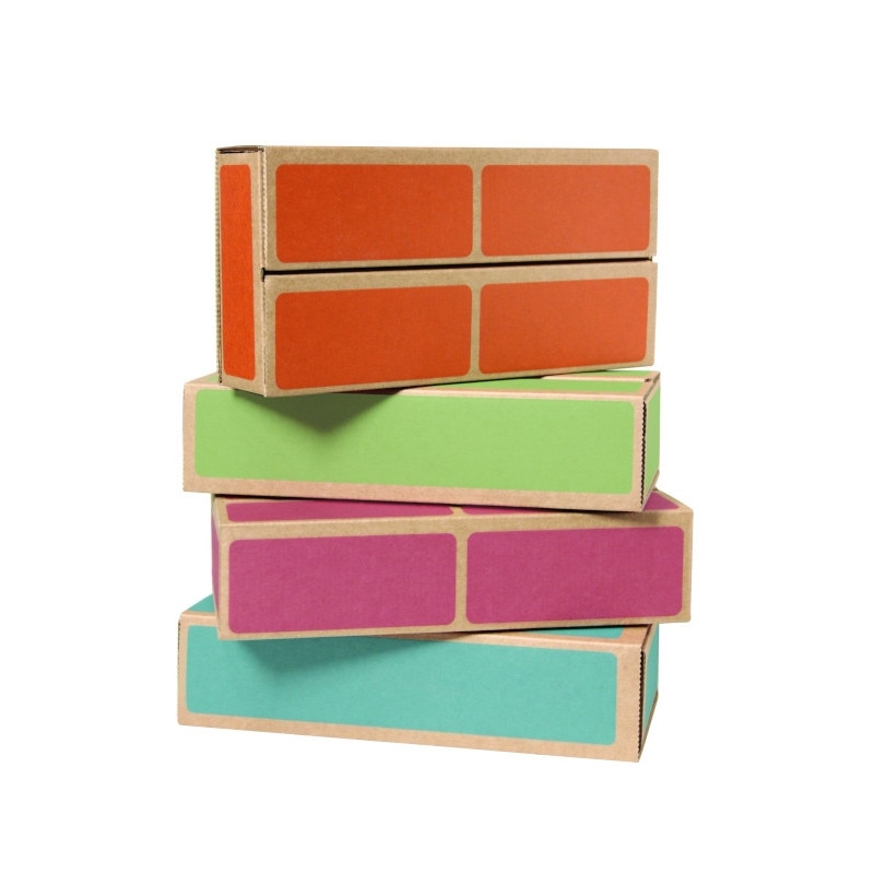 Set de 20 bucati caramizi din carton CWR multicolor