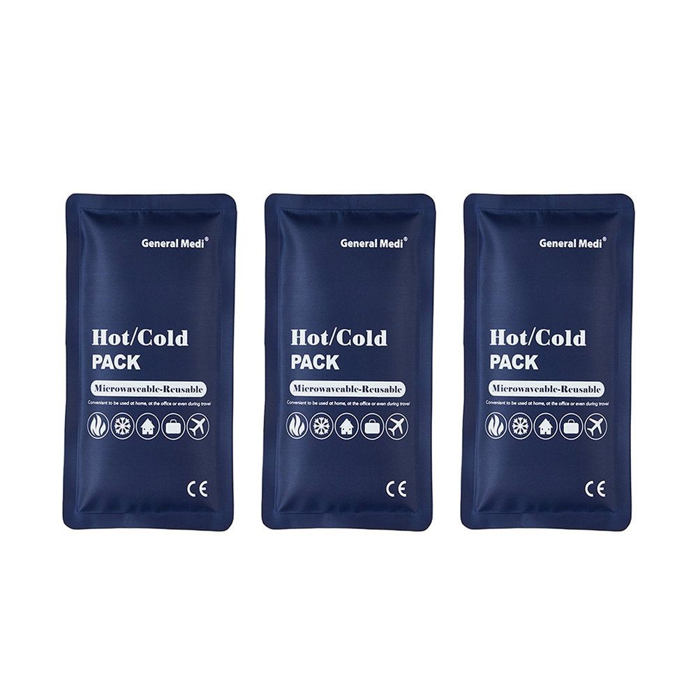 Set 3 Bucati Punga de compresie cu gel, Reutilizabila la cald rece Hot and Cold, pentru ameliorarea Migrenei, Entorse Dureri Musculare Vanatai, Leziuni Dentist AK6609