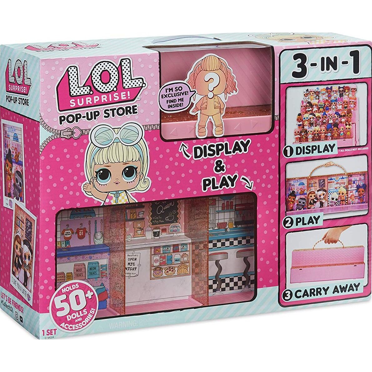 Set de joaca MGA L.O.L. Surprise! 552314 Pop-Up Store 3 in 1