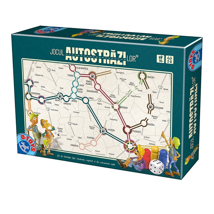 D-Toys - Highway Game társasjáték, román nyelvű