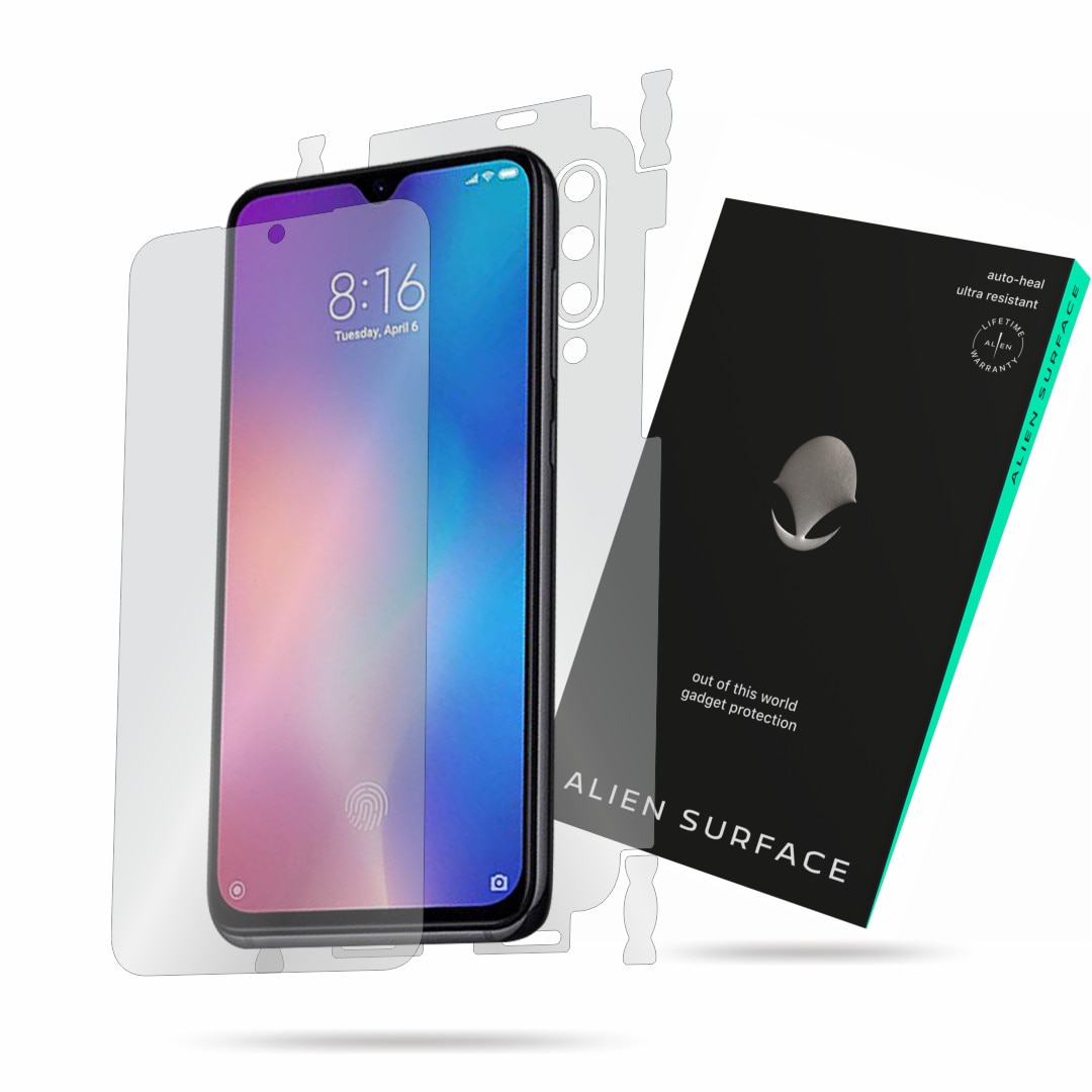 Folie Alien Surface, Xiaomi Mi 9 SE, protectie ecran, spate, laterale