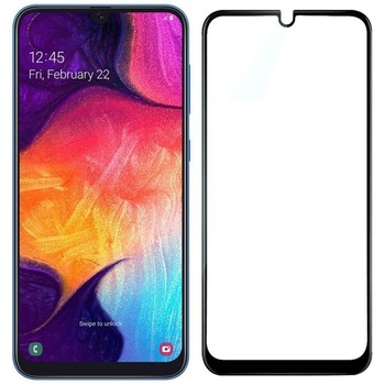 Folie fullscreen tempered glass 3D Samsung A10/M10 black Folie fullscreen tempered glass 3D Samsung A10/M10 black