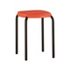 Set 4 scaune de tip taburet BOOM Black, Portocaliu