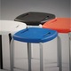 Set 4 scaune de tip taburet BOOM Black, Portocaliu
