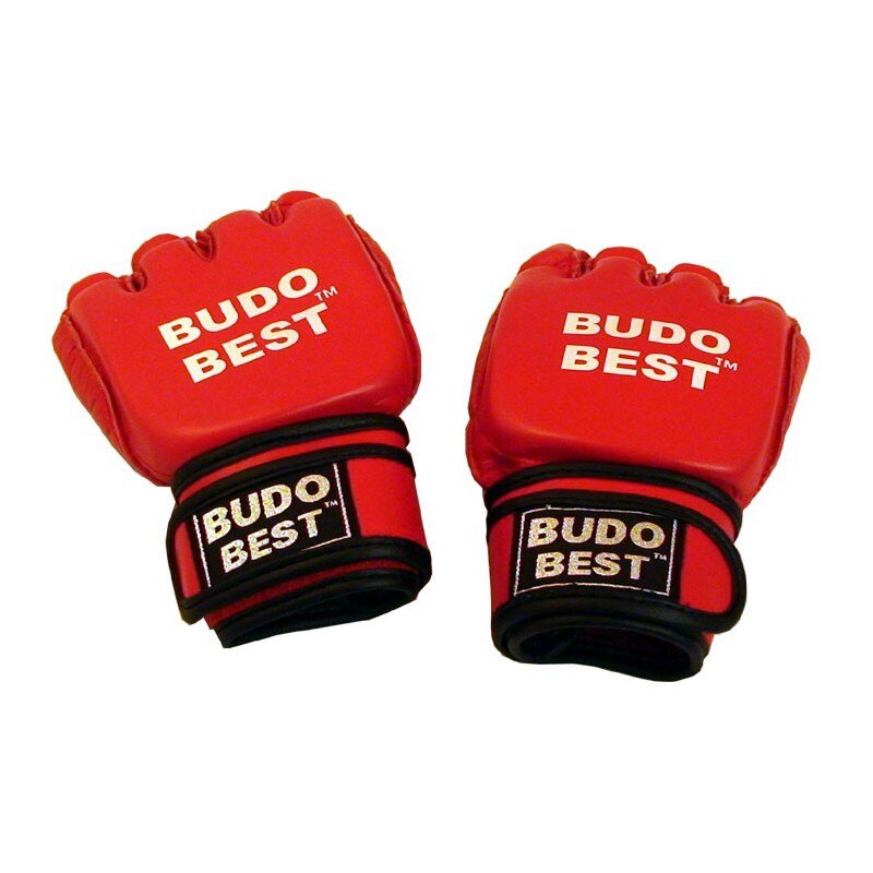 Manusi Grappling, Rosu, Piele naturala, S INTL