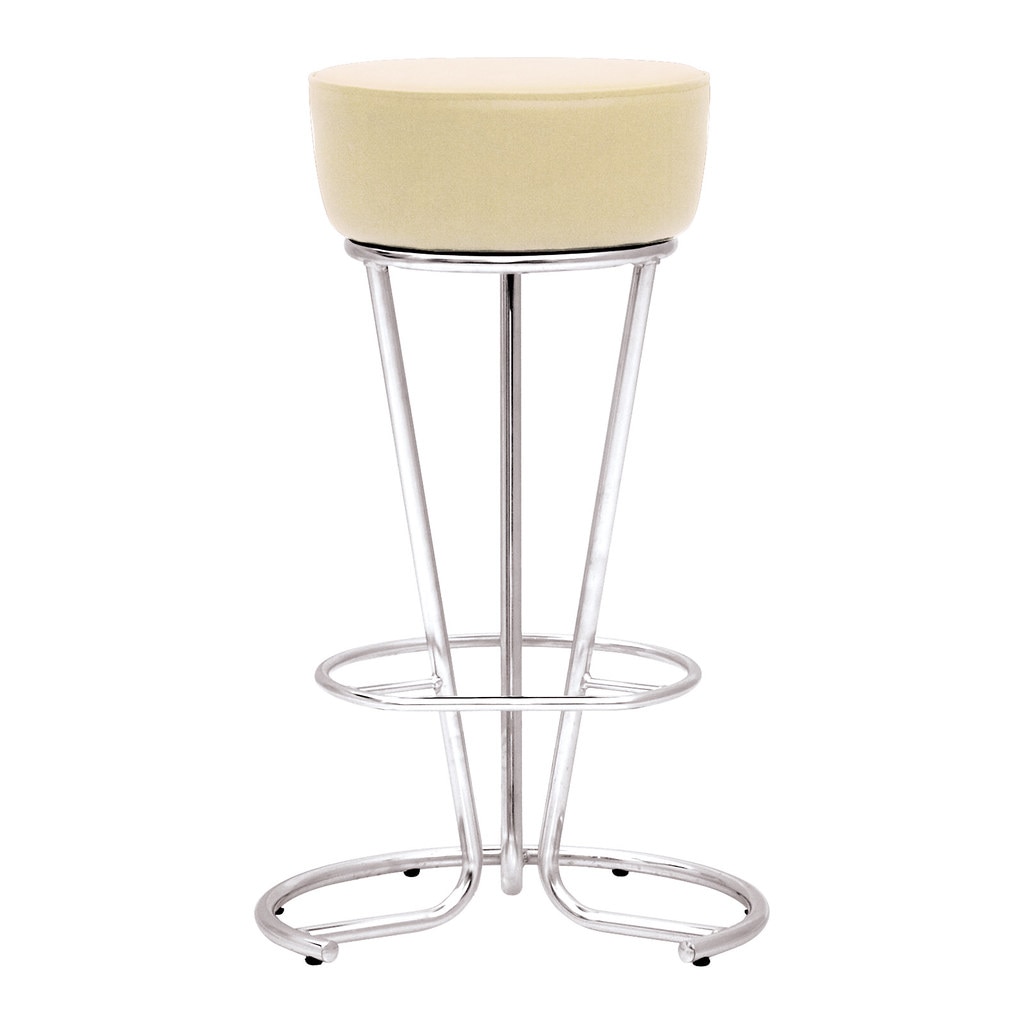 Scaun bar cafenea PINACOLADA Hoker, Crem piele ecologica