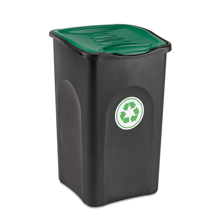 Stefanplast Ecogreen szemeteskosár, 50L, zöld