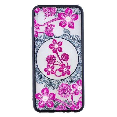 Husa Huawei P Smart 2019 model Pink Flower,model in relief, Antisoc, Viceversa