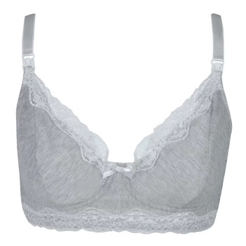 Sutien maternitate, alaptare, Zola®, gri cu dantela, Gri, 90C Sutien maternitate, alaptare, Zola®, gri cu dantela, Gri, 90C
