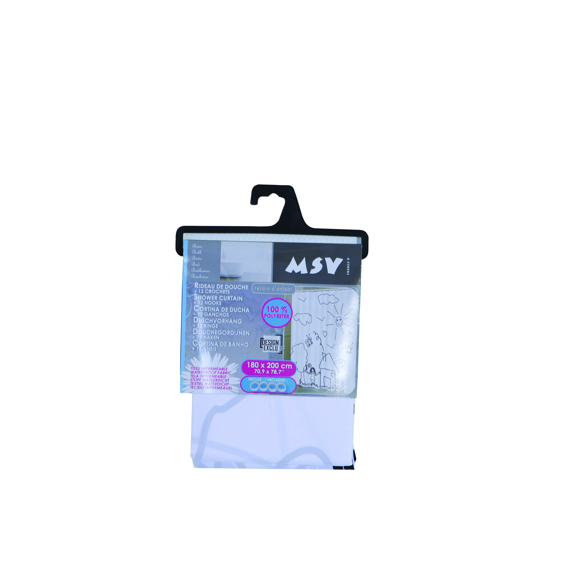 Perdea dus poliester ,CHILDRENS GARDEN ,Msv , 180x200 cm