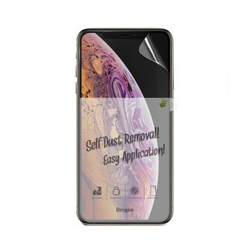 Set 2x Folie iPhone 11 Pro / iPhone XS / iPhone X, Auto-Curatare, Ringke Dual Easy, Transparent Set 2x Folie iPhone 11 Pro / iPhone XS / iPhone X, Auto-Curatare, Ringke Dual Easy, Transparent