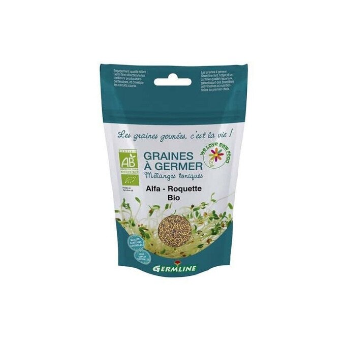 Mix alfalfa si rucola pentru germinat bio 150g, Germline