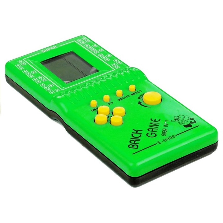 Tetris klasszikus játékkonzol, zöld
