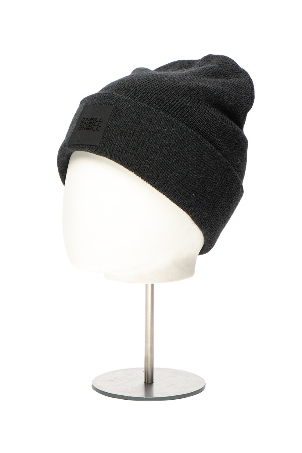 O'Neill, Caciula unisex din amestec de lana cu aplicatie logo Tripple Stack, Negru