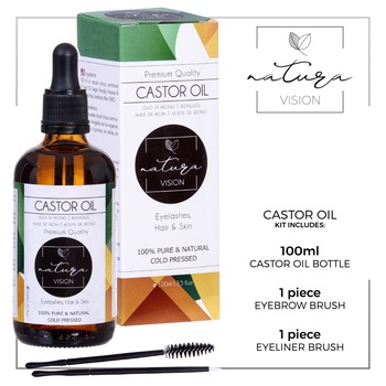 Ulei de Ricin, Natura Vision, Pur&Natural, 100 ml Ulei de Ricin, Natura Vision, Pur&Natural, 100 ml