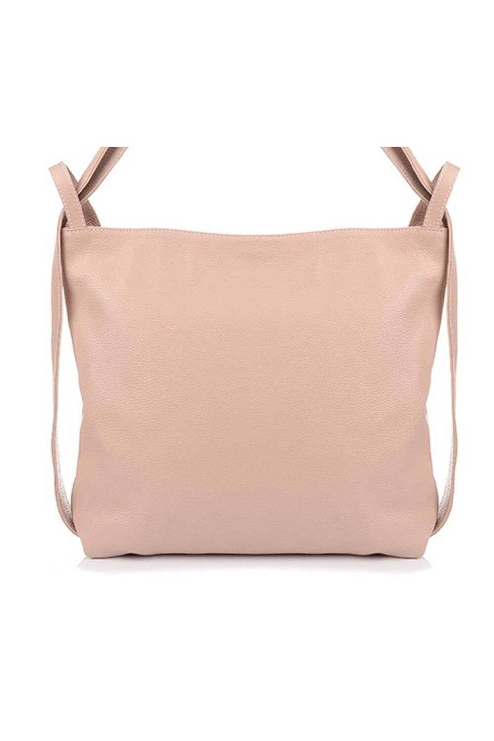 Rucsac din piele, Vera Pelle, Roz prafuit, a4 sac R14