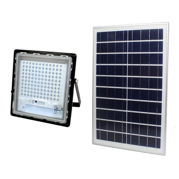 Proiector solar 120 leduri IP65 120W 5000lm cu telecomanda Proiector solar 120 leduri IP65 120W 5000lm cu telecomanda