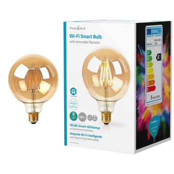 Bec inteligent vintage (decorativ) LED Neids, Wi-Fi, dimabil, E27, 5W (40W), 500 lm, 125 mm Bec inteligent vintage (decorativ) LED Neids, Wi-Fi, dimabil, E27, 5W (40W), 500 lm, 125 mm