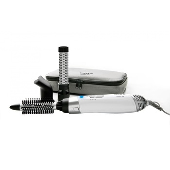 Trusa coafura Taurus Model Air 1200, 1200 W, 2 viteze si 3 nivele de temperatura + aer rece, perie modelatoare ceramica cu peri combinati, perie ceramica cu peri retractabili, concentrator de aer, borseta depozitare & transport, Alb/Argintiu Trusa coafura Taurus Model Air 1200, 1200 W, 2 viteze si 3 nivele de temperatura + aer rece, perie modelatoare ceramica cu peri combinati, perie ceramica cu peri retractabili, concentrator de aer, borseta depozitare & transport, Alb/Argintiu