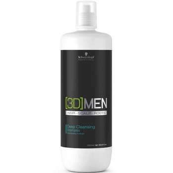 Sampon pentru purificare Schwarzkopf Professional 3D Deep Cleansing, 1000 ml Sampon pentru purificare Schwarzkopf Professional 3D Deep Cleansing, 1000 ml