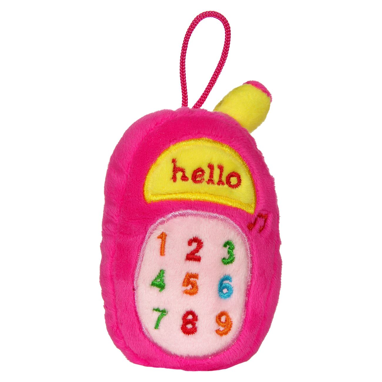 Jucarie zornaitoare din plus, Zola®, telefon roz, 16 cm