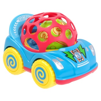 Jucarie zornaitoare, Zola®, masinuta cu bila, 8x12x8 cm Jucarie zornaitoare, Zola®, masinuta cu bila, 8x12x8 cm