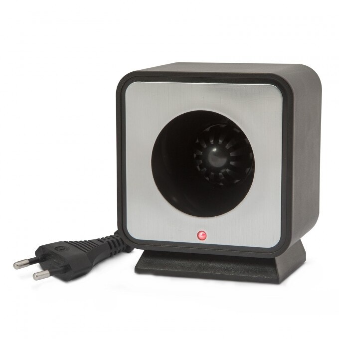 Aparat pentru combatere a rozatoarelor Isotronic, cu ultrasunete - 230V / 50 Hz, raza actiune aproximativ 150 m², presiune sonora 60 - 65 dB, consum 1W, gri