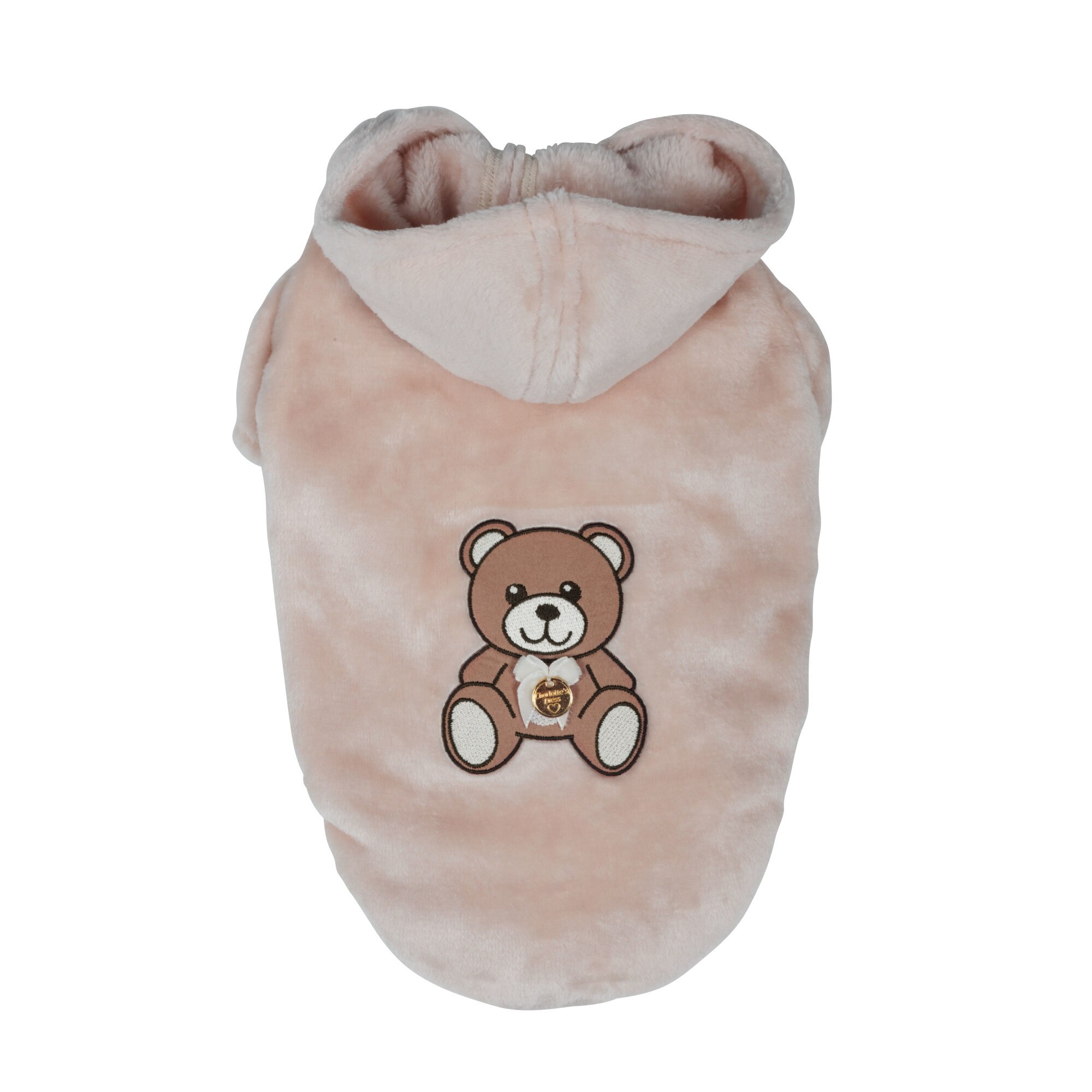 Hanorac pentru caini Charlotte's dress Peluche bej S - 1058