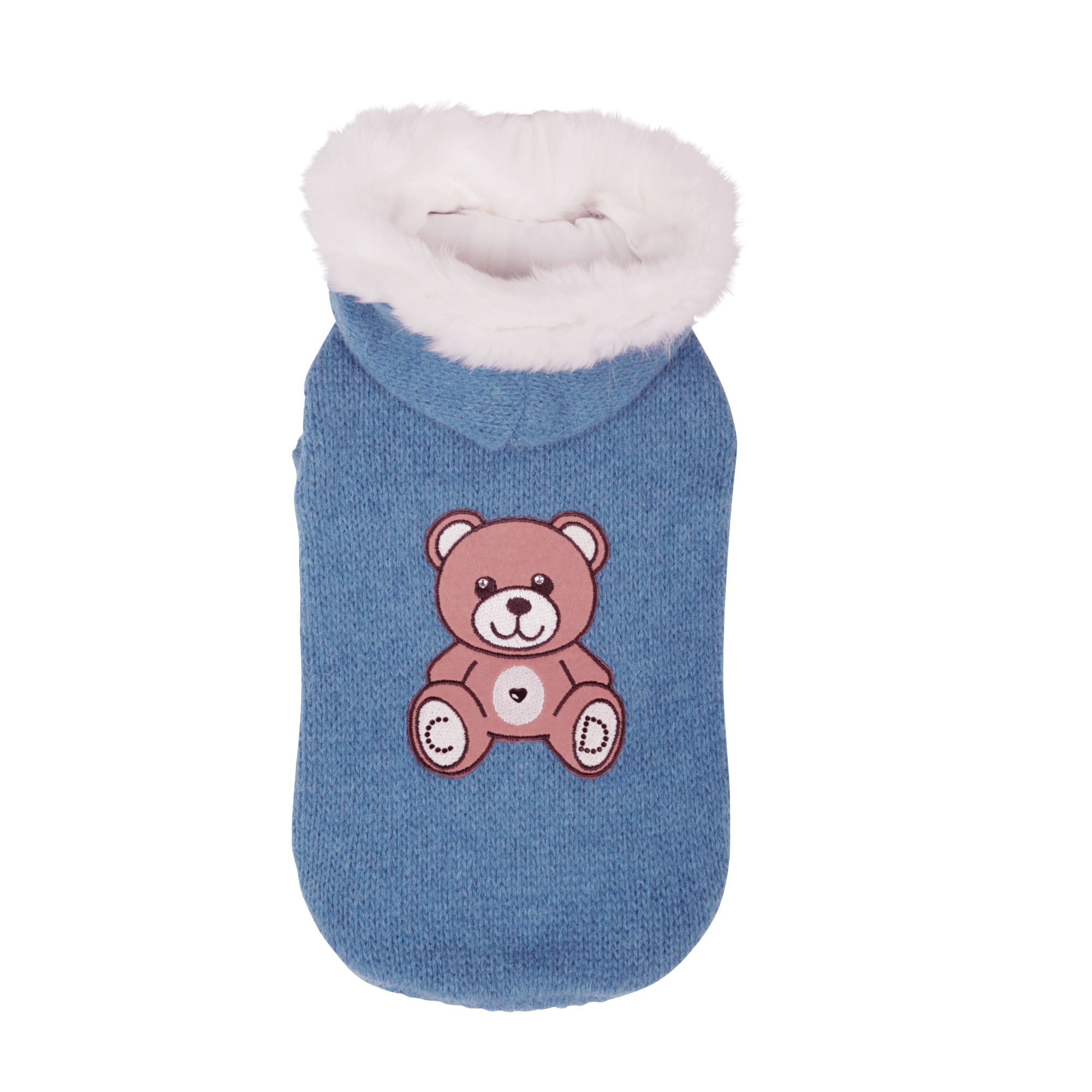 Pulover pentru caini Charlotte's dress Lovely Bear albastru S - 3069