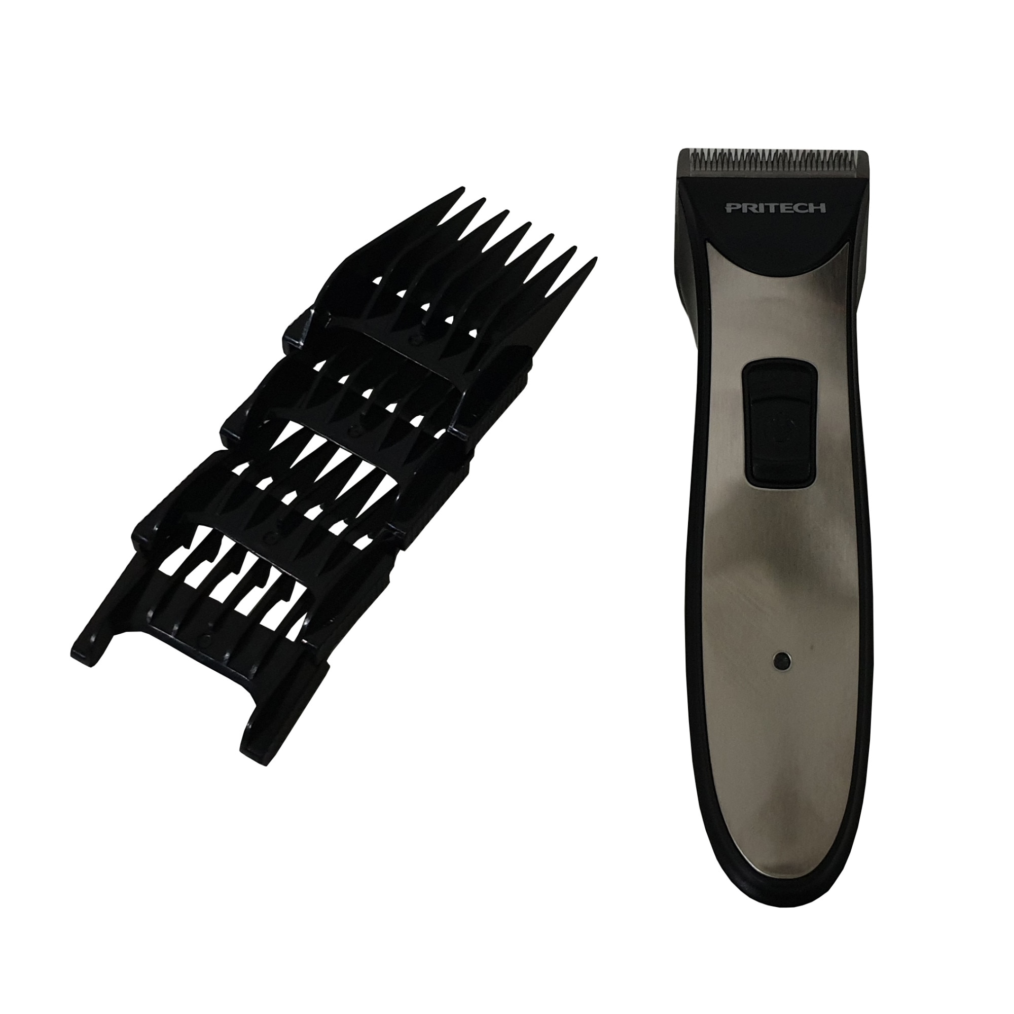 Aparat De Tuns Pritech 1498 , 4 Capete Detasabile , Lame Inox , Argintiu