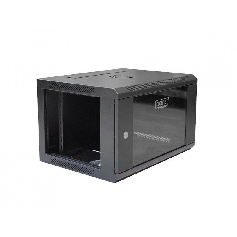 Dulap montat pe perete , Digitus , RAL 9004 6U , 600x450 mm , negru