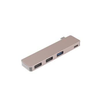 Mini USB Type-C ThunderBird3 4in1 cu USB 3.0 si 2 x USB 2.0, Type-c PD charging Mini USB Type-C ThunderBird3 4in1 cu USB 3.0 si 2 x USB 2.0, Type-c PD charging