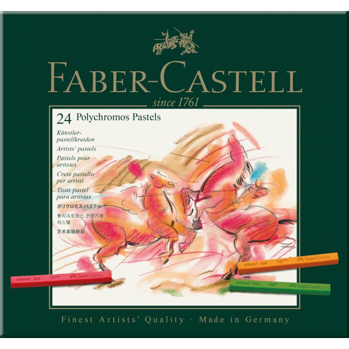 Creioane Pastel 24 Culori Polychromos Faber-Castell