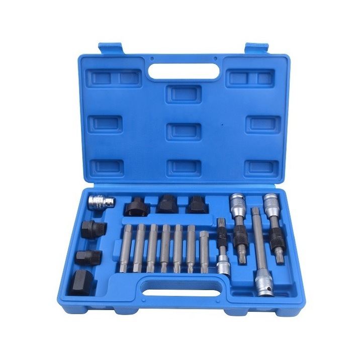 Trusa cu chei pentru fulii alternator, 18 piese