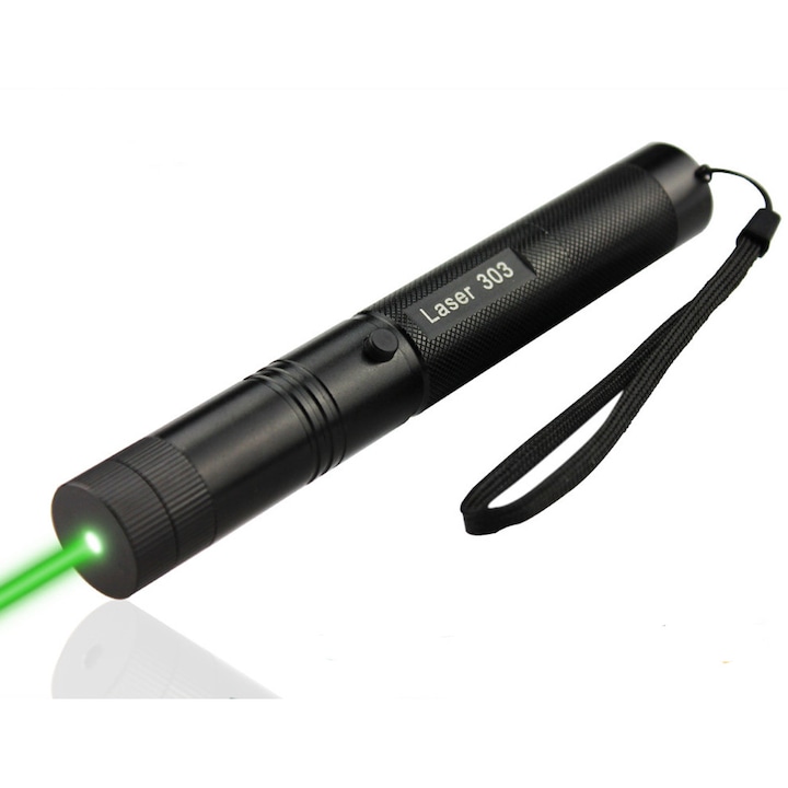 Мощен Зелен лазер, Green laser pointer показалка за презентации и друго