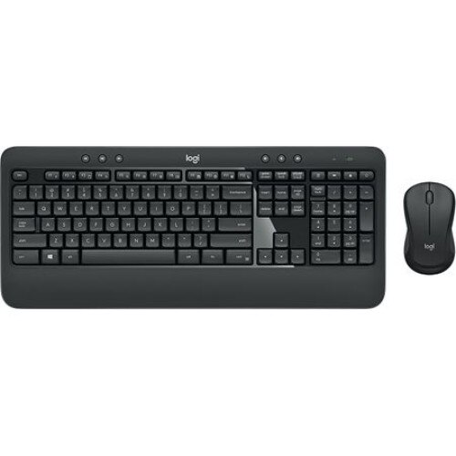 Kit tastatura + mouse wireless Logitech MK545, Negru